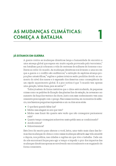 A Adaptação de Edificações e Cidades às mudanças