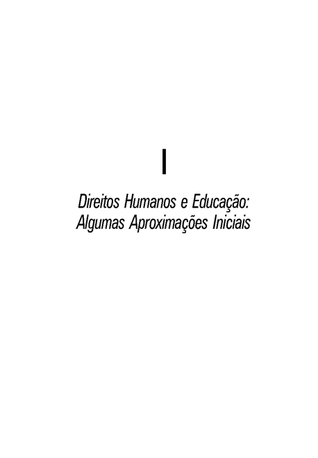 Educação em Direitos Humanos