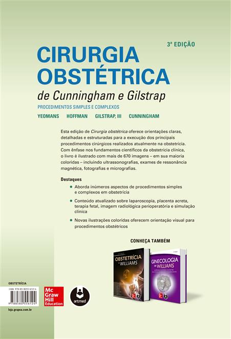 Cirurgia Obstétrica de Cunningham e Gilstrap