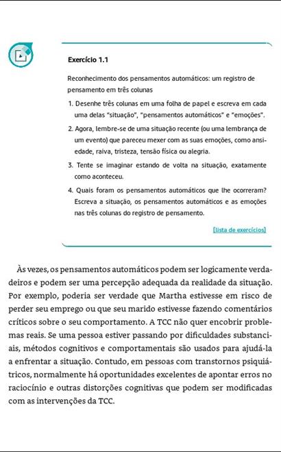 Aprendendo a Terapia Cognitivo-Comportamental