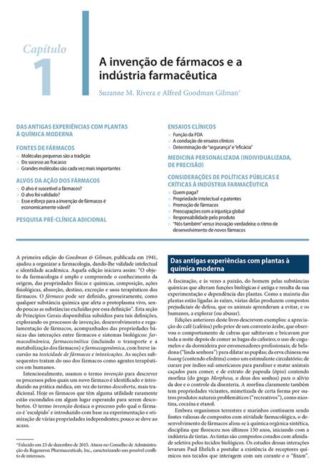 As Bases Farmacológicas da Terapêutica de Goodman e Gilman