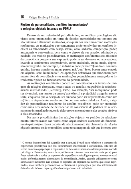 Psicoterapia Dinâmica das Patologias Leves de Personalidade