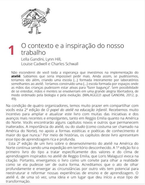 O Papel do Ateliê na Educação Infantil