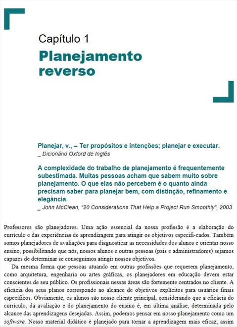 Planejamento para a Compreensão