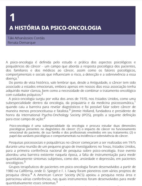 Prática Psiquiátrica em Oncologia