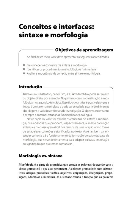 Morfossintaxe I