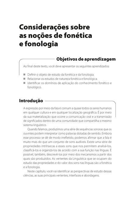 Fonética e Fonologia da Língua Portuguesa