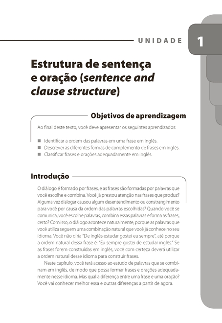 Sintaxe da Língua Inglesa