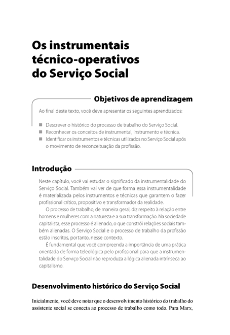 Estratégias e Técnicas de Serviço Social I