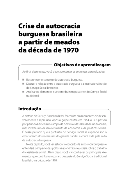 Fundamentos Teóricos e Metodológicos do Serviço Social III e IV