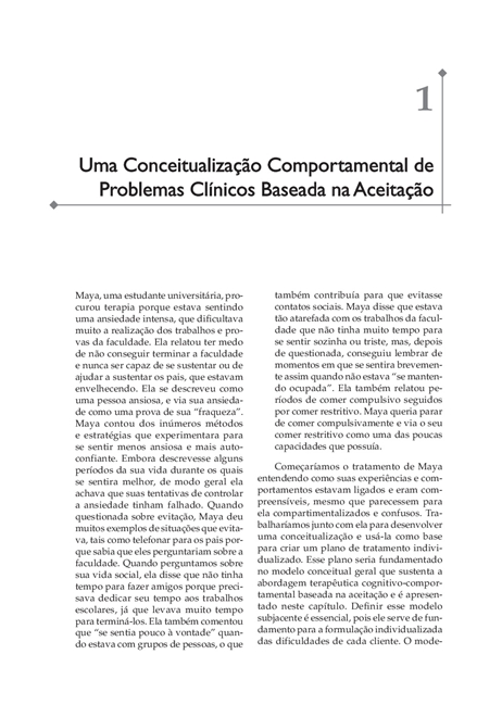 A Prática da Terapia Cognitivo-Comportamental Baseada em Mindfulness e Aceitação