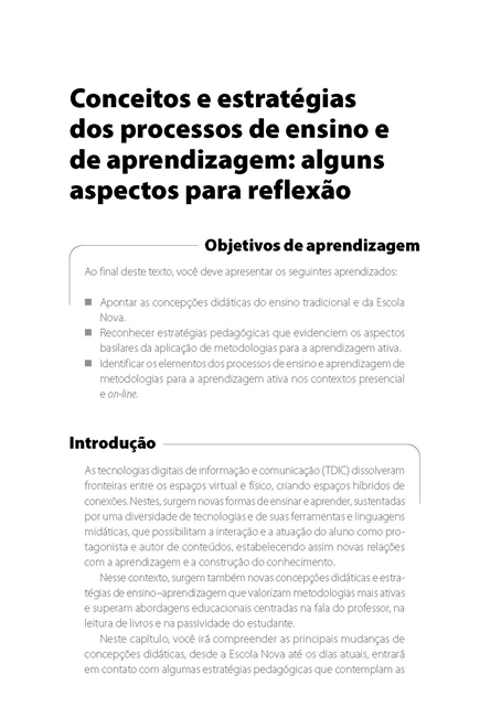 Metodologias para Aprendizagem Ativa