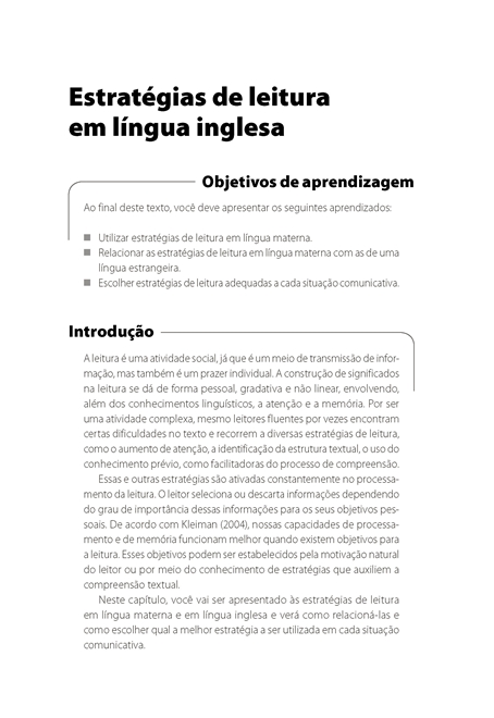 Práticas Discursivas de Língua Inglesa: Gêneros do Cotidiano