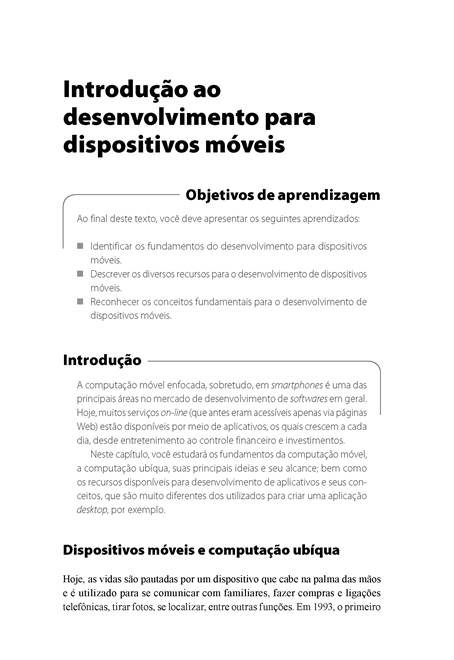 Desenvolvimento para Dispositivos Móveis