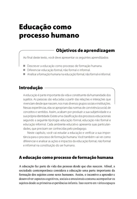 Gestão de Processos Educacionais Não Escolares