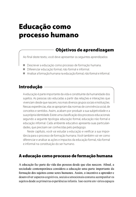 Gestão de Processos Educacionais Não Escolares