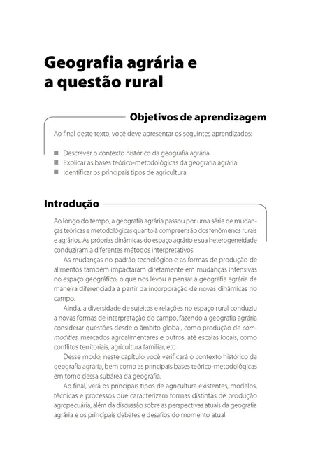 Geografia Agrária