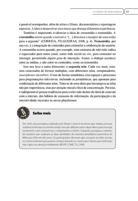 Estudos Avançados em Telejornalismo e Audiovisual