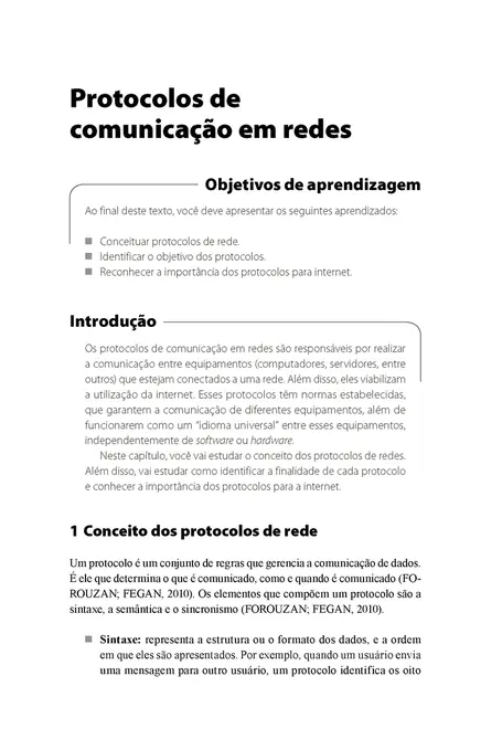 Arquitetura TCP/IP I