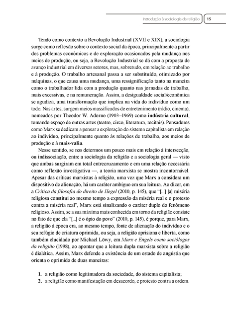 Sociologia da Religião