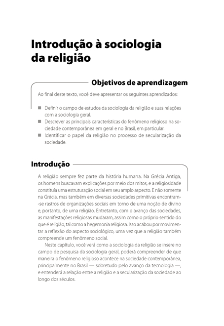 Sociologia da Religião