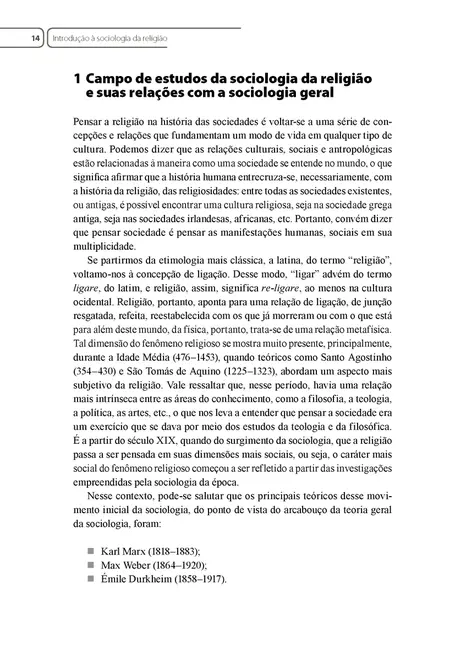 Sociologia da Religião