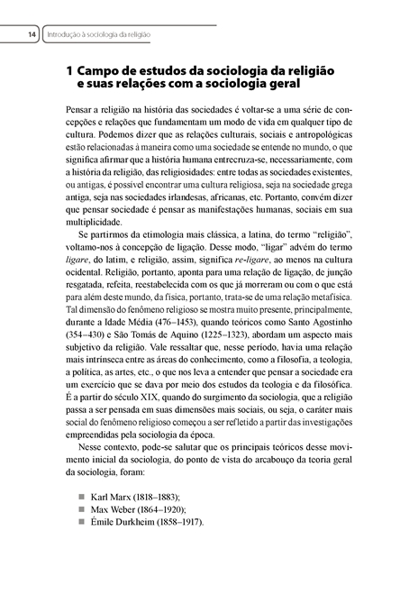 Sociologia da Religião