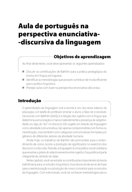 Prática Pedagógica e Metodologia do Ensino de Língua e Literatura