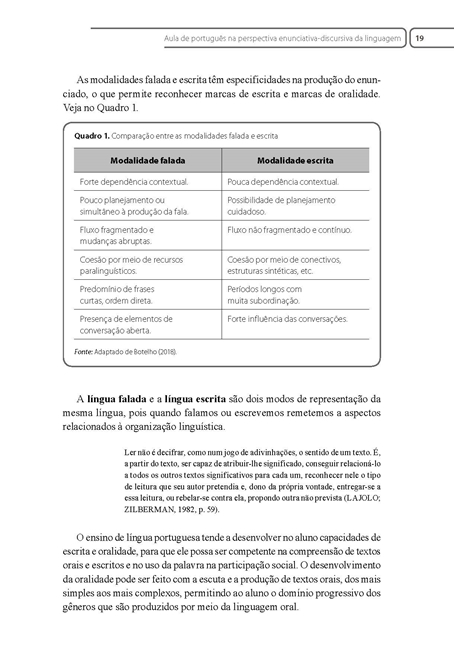 Prática Pedagógica e Metodologia do Ensino de Língua e Literatura