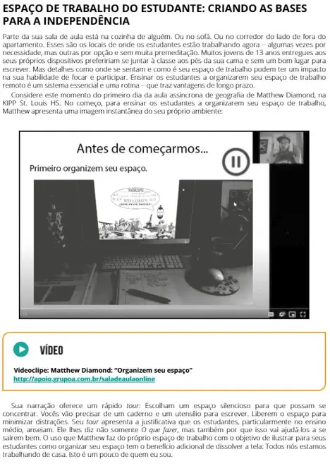 Ensinando na Sala de Aula On-line