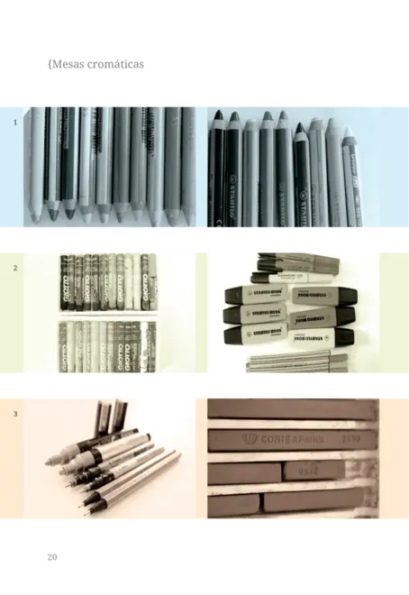 Mosaico de traços, palavras, matéria