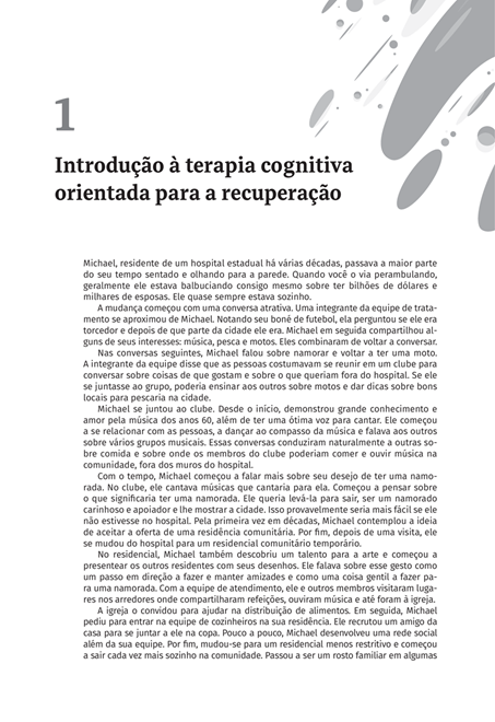 CT-R - Terapia Cognitiva Orientada para a Recuperação