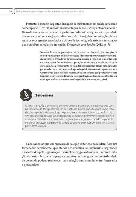 Gestão da Cadeia de Suprimentos em Saúde