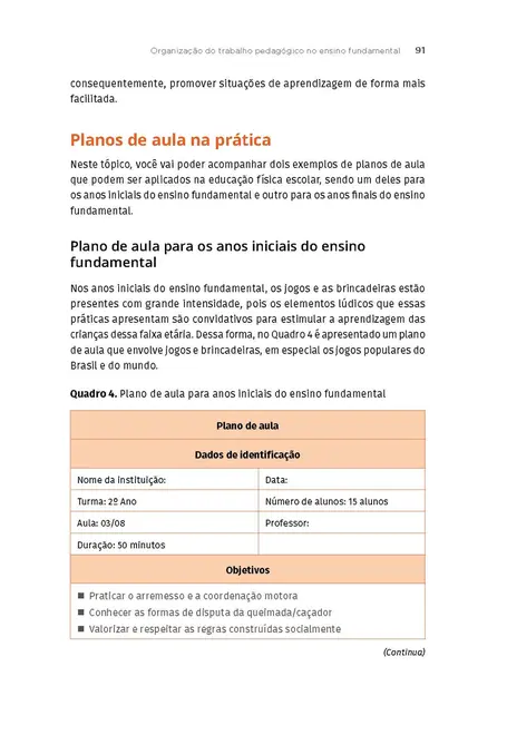 Educação Física no Ensino Fundamental: