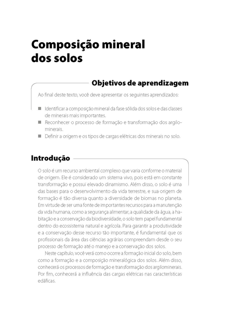 Química e Fertilidade do Solo