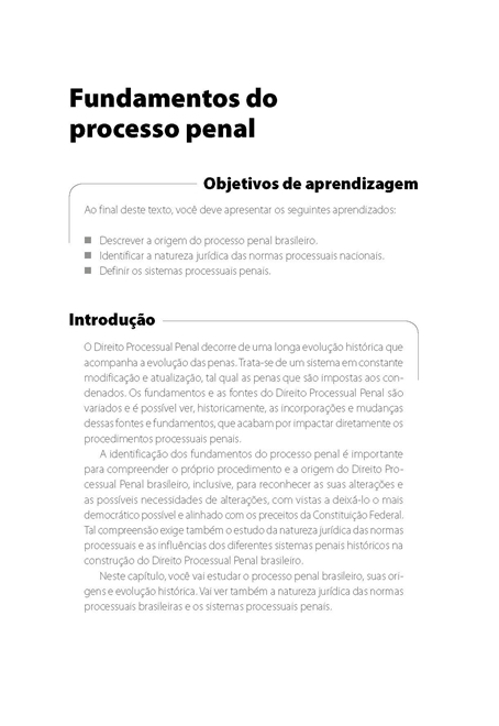 Teoria Geral do Processo Penal