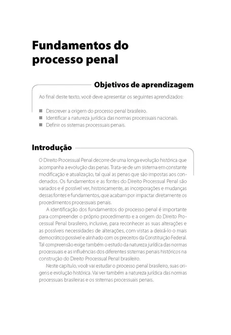 Teoria Geral do Processo Penal