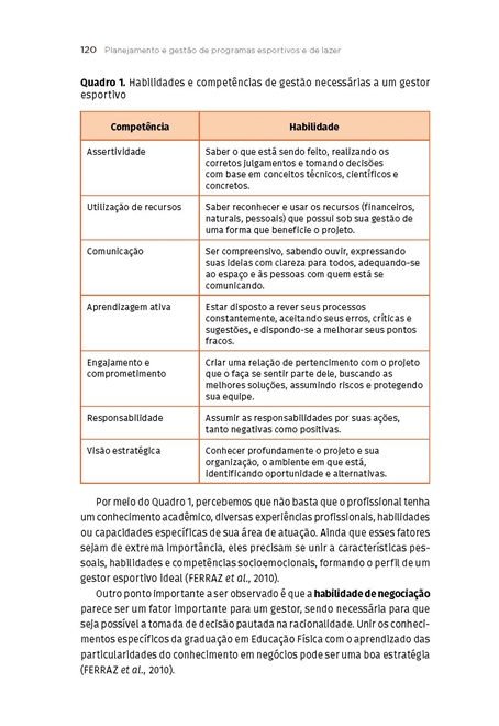 Gestão do Esporte e Lazer