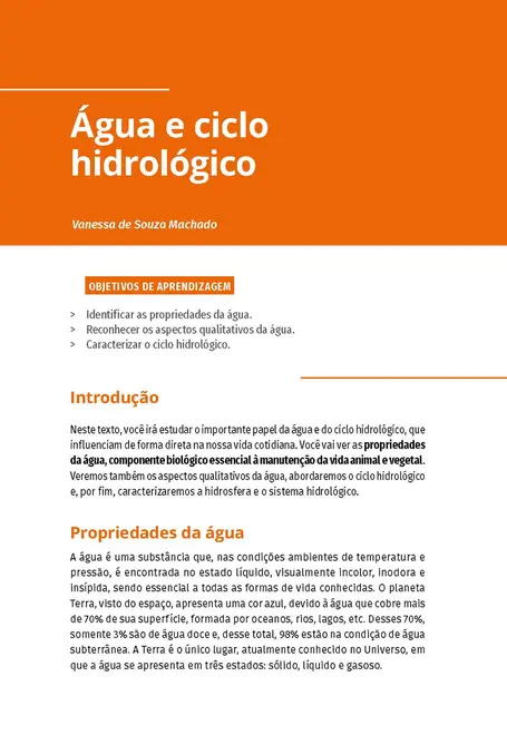 Geografia e Recursos Hídricos