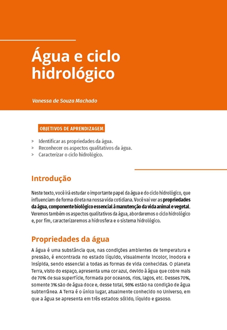 Geografia e Recursos Hídricos