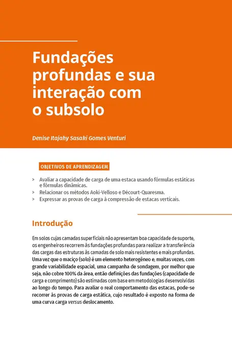 Fundações e Obras de Contenção