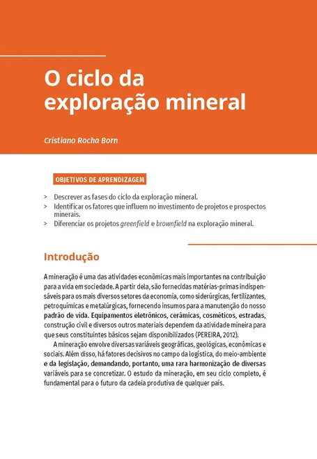 Prospecção Geofísica e Geoquímica