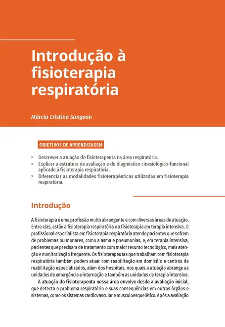 Fisioterapia Respiratória e em Terapia Intensiva