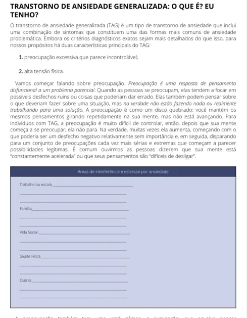 Lidando com a ansiedade