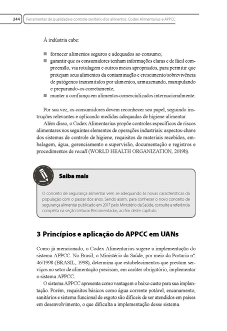 Higiene e Controle Sanitário de Alimentos