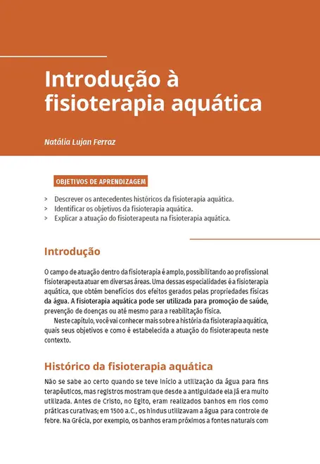 Fisioterapia Aquática