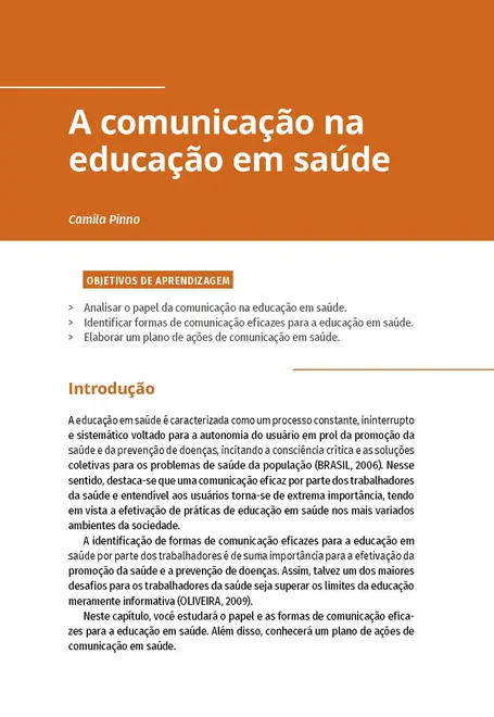 Comunicação e Educação em Saúde
