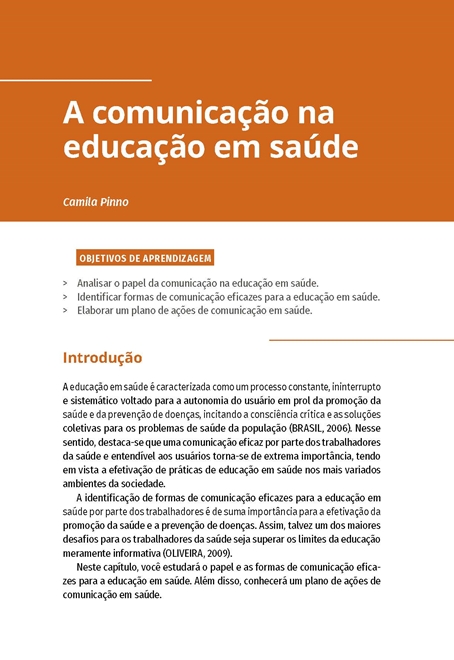 Comunicação e Educação em Saúde