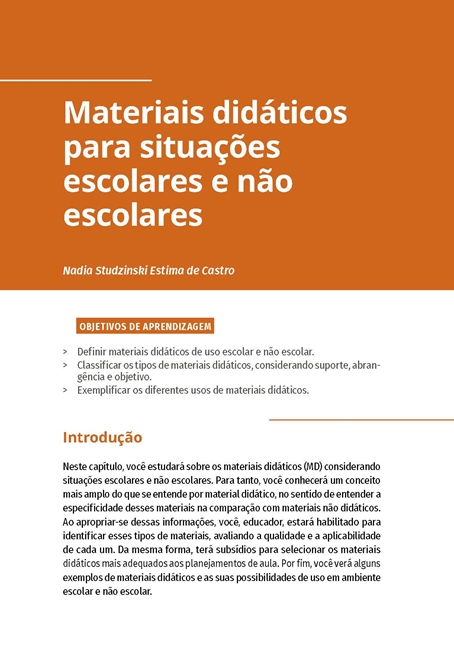 Modelos de Análise e Elaboração de Materiais Didáticos