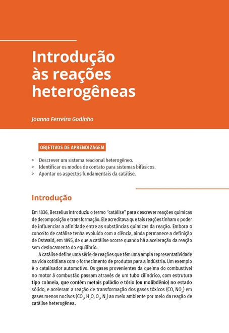 Cinética e Projeto de Reatores Heterogêneos